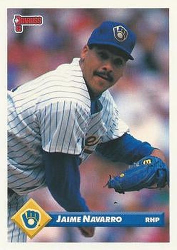 #281 Jaime Navarro - Milwaukee Brewers - 1993 Donruss Baseball