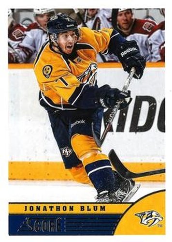 #281 Jonathon Blum - Nashville Predators - 2013-14 Score Hockey