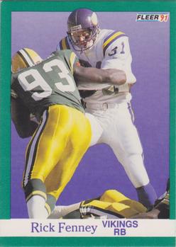 #281 Rick Fenney - Minnesota Vikings - 1991 Fleer Football