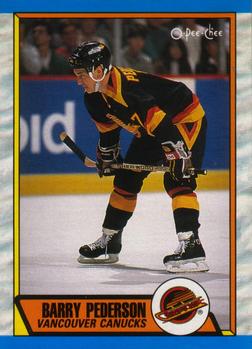 #281 Barry Pederson - Vancouver Canucks - 1989-90 O-Pee-Chee Hockey