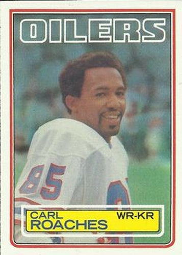 #281 Carl Roaches - Houston Oilers - 1983 Topps Football