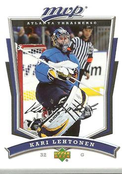 #281 Kari Lehtonen - Atlanta Thrashers - 2007-08 Upper Deck MVP Hockey