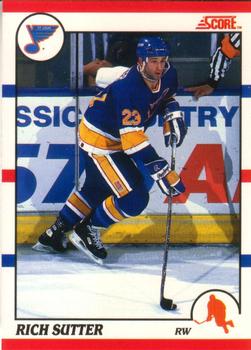 #281 Rich Sutter - St. Louis Blues - 1990-91 Score Canadian Hockey