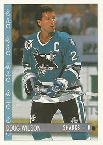 #281 Doug Wilson - San Jose Sharks - 1992-93 O-Pee-Chee Hockey