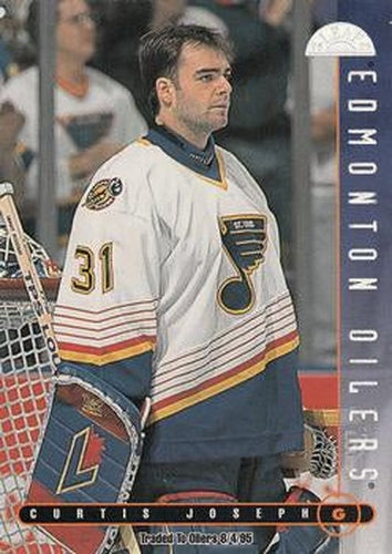 #281 Curtis Joseph - Edmonton Oilers - 1995-96 Leaf Hockey