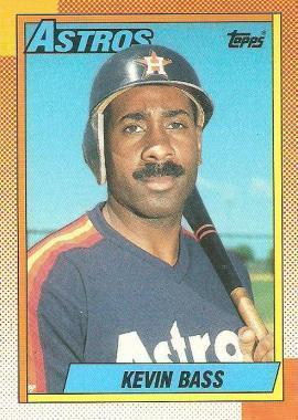 #281 Kevin Bass - Houston Astros - 1990 Topps Baseball