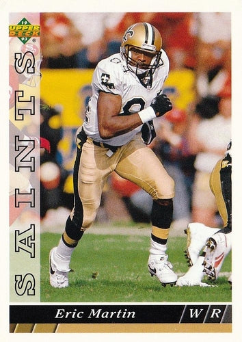 #281 Eric Martin - New Orleans Saints - 1993 Upper Deck Football