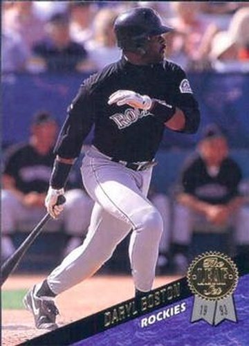 #281 Daryl Boston - Colorado Rockies - 1993 Leaf Baseball