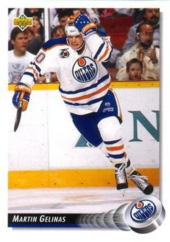 #282 Martin Gelinas - Edmonton Oilers - 1992-93 Upper Deck Hockey