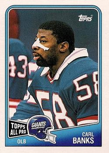 #282 Carl Banks - New York Giants - 1988 Topps Football