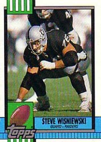 #282 Steve Wisniewski - Los Angeles Raiders - 1990 Topps Football