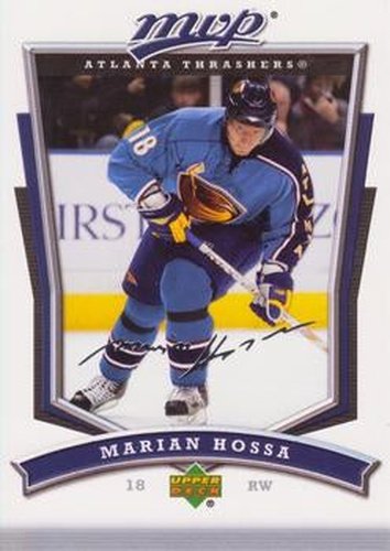 #282 Marian Hossa - Atlanta Thrashers - 2007-08 Upper Deck MVP Hockey