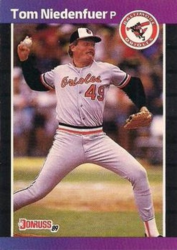 #282 Tom Niedenfuer - Baltimore Orioles - 1989 Donruss Baseball