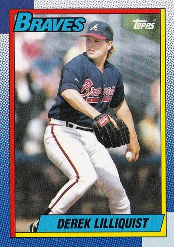 #282 Derek Lilliquist - Atlanta Braves - 1990 Topps Baseball