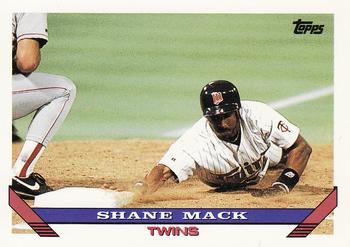 #282 Shane Mack - Minnesota Twins - 1993 Topps Baseball
