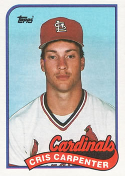 #282 Cris Carpenter - St. Louis Cardinals - 1989 Topps Baseball