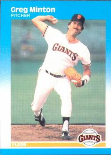 #282 Greg Minton - San Francisco Giants - 1987 Fleer Baseball