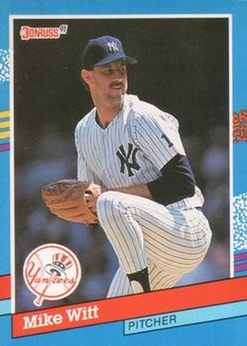 #282 Mike Witt - New York Yankees - 1991 Donruss Baseball