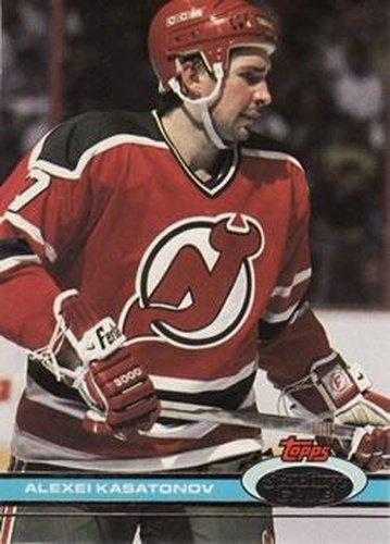 #282 Alexei Kasatonov - New Jersey Devils - 1991-92 Stadium Club Hockey