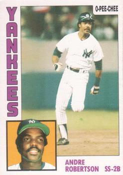 #282 Andre Robertson - New York Yankees - 1984 O-Pee-Chee Baseball