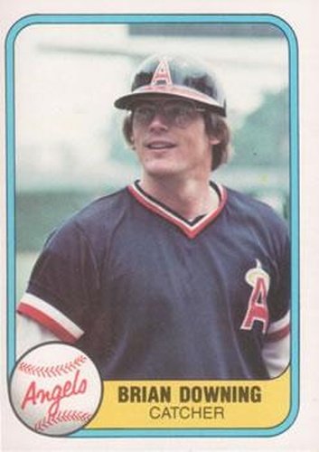 #282 Brian Downing - California Angels - 1981 Fleer Baseball