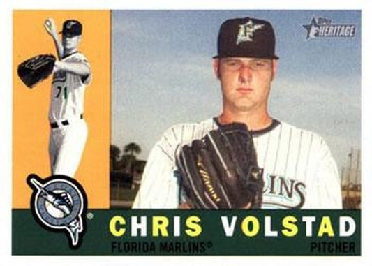 #282 Chris Volstad - Florida Marlins - 2009 Topps Heritage Baseball
