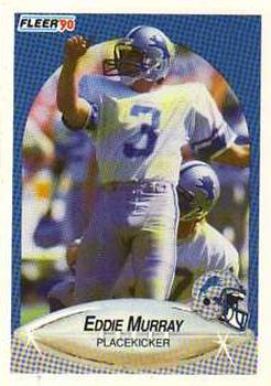 #282 Eddie Murray - Detroit Lions - 1990 Fleer Football