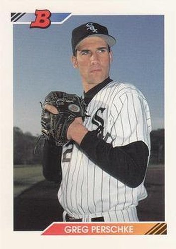 #282 Greg Perschke - Chicago White Sox - 1992 Bowman Baseball