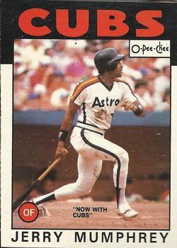 #282 Jerry Mumphrey - Chicago Cubs - 1986 O-Pee-Chee Baseball