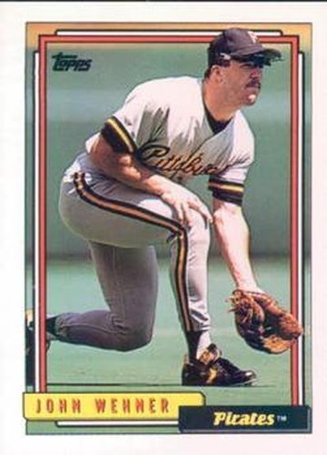 #282 John Wehner - Pittsburgh Pirates - 1992 Topps Baseball