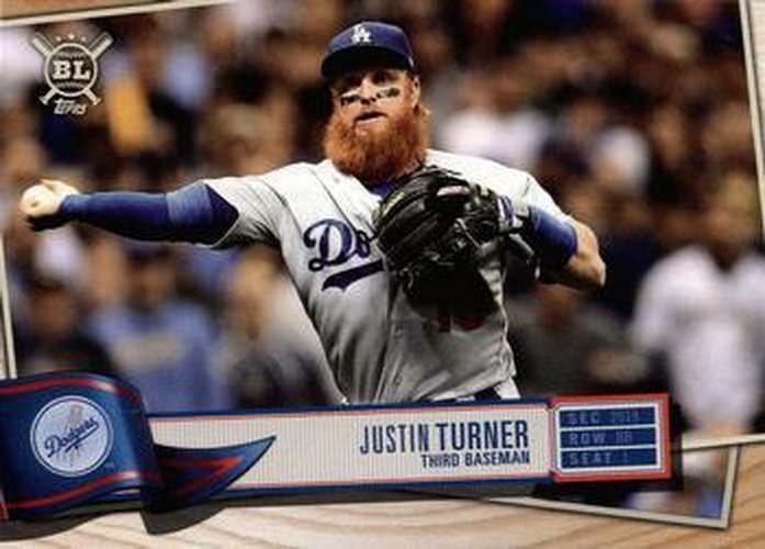 #282 Justin Turner - Los Angeles Dodgers - 2019 Topps Big League Baseball