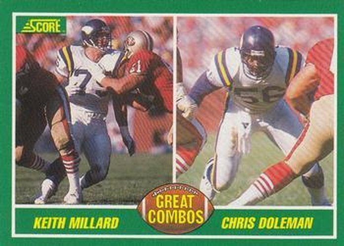 #282 Keith Millard / Chris Doleman - Minnesota Vikings - 1989 Score Football