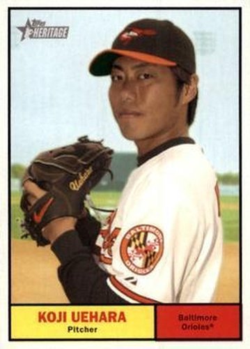 #282 Koji Uehara - Baltimore Orioles - 2010 Topps Heritage Baseball