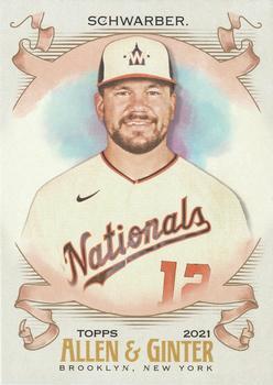 #282 Kyle Schwarber - Washington Nationals - 2021 Topps Allen & Ginter Baseball