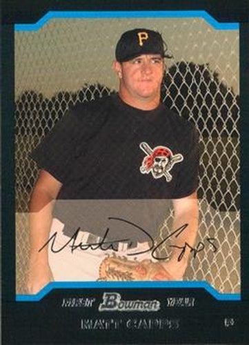 #282 Matt Capps - Pittsburgh Pirates - 2004 Bowman Baseball