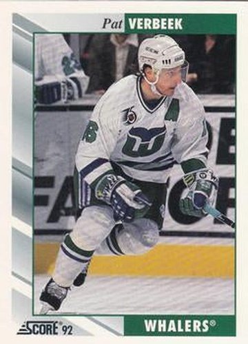 #282 Pat Verbeek - Hartford Whalers - 1992-93 Score USA Hockey