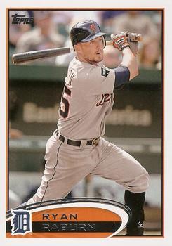 #282 Ryan Raburn - Detroit Tigers - 2012 Topps Baseball