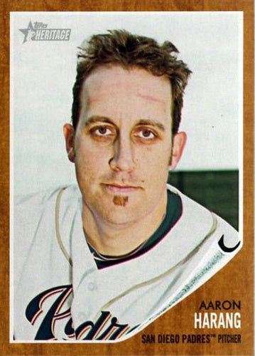 #282 Aaron Harang - San Diego Padres - 2011 Topps Heritage Baseball