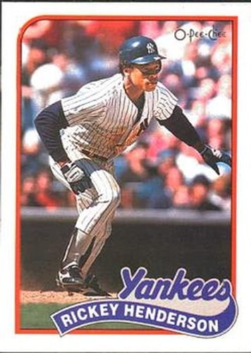 #282 Rickey Henderson - New York Yankees - 1989 O-Pee-Chee Baseball