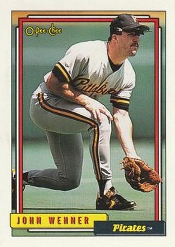 #282 John Wehner - Pittsburgh Pirates - 1992 O-Pee-Chee Baseball