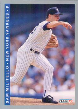 #282 Sam Militello - New York Yankees - 1993 Fleer Baseball