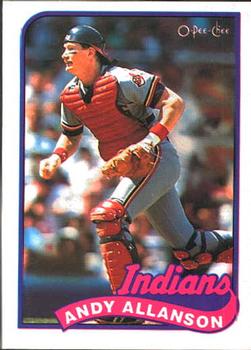 #283 Andy Allanson - Cleveland Indians - 1989 O-Pee-Chee Baseball