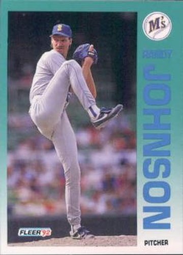 #283 Randy Johnson - Seattle Mariners - 1992 Fleer Baseball