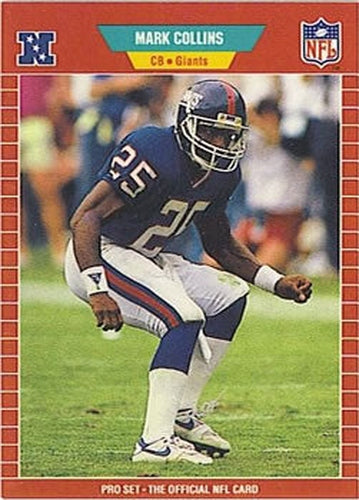 #283 Mark Collins - New York Giants - 1989 Pro Set Football