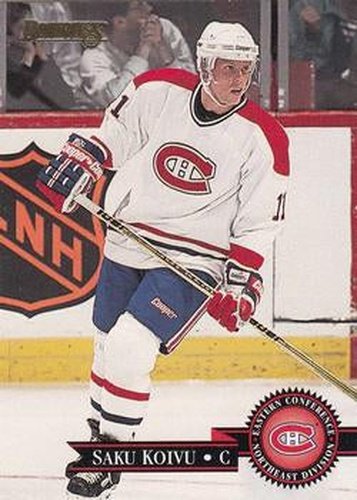 #283 Saku Koivu - Montreal Canadiens - 1995-96 Donruss Hockey