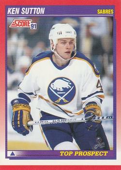 #283 Ken Sutton - Buffalo Sabres - 1991-92 Score Canadian Bilingual Hockey