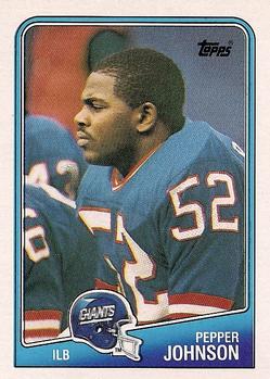 #283 Pepper Johnson - New York Giants - 1988 Topps Football