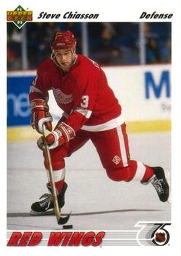 #283 Steve Chiasson - Detroit Red Wings - 1991-92 Upper Deck Hockey