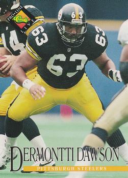 #283 Dermontti Dawson - Pittsburgh Steelers - 1994 Pro Line Live Football