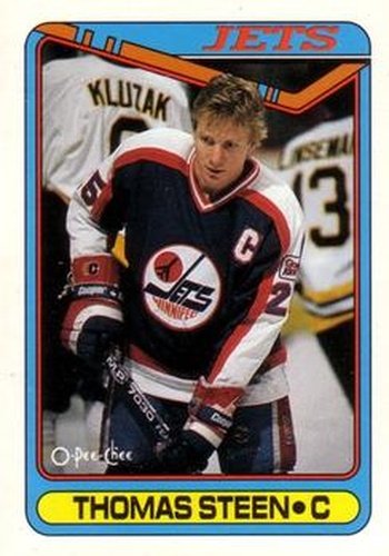 #283 Thomas Steen - Winnipeg Jets - 1990-91 O-Pee-Chee Hockey